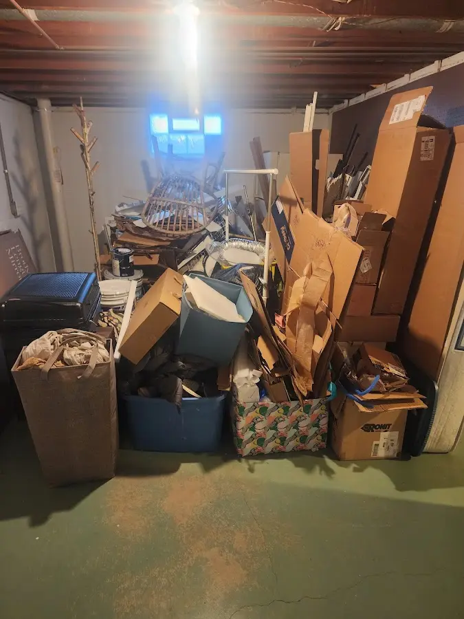 Roll-off dumpster container at job site for 20 Yard Dumpster Rental in Calera